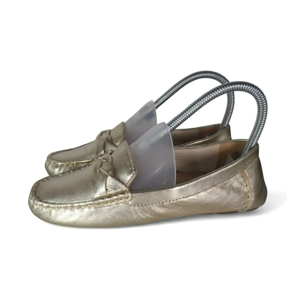 Sperry Top-Sider Bridge Classic Slip-on Loafers Metallic Gold STS83348 Women's 5